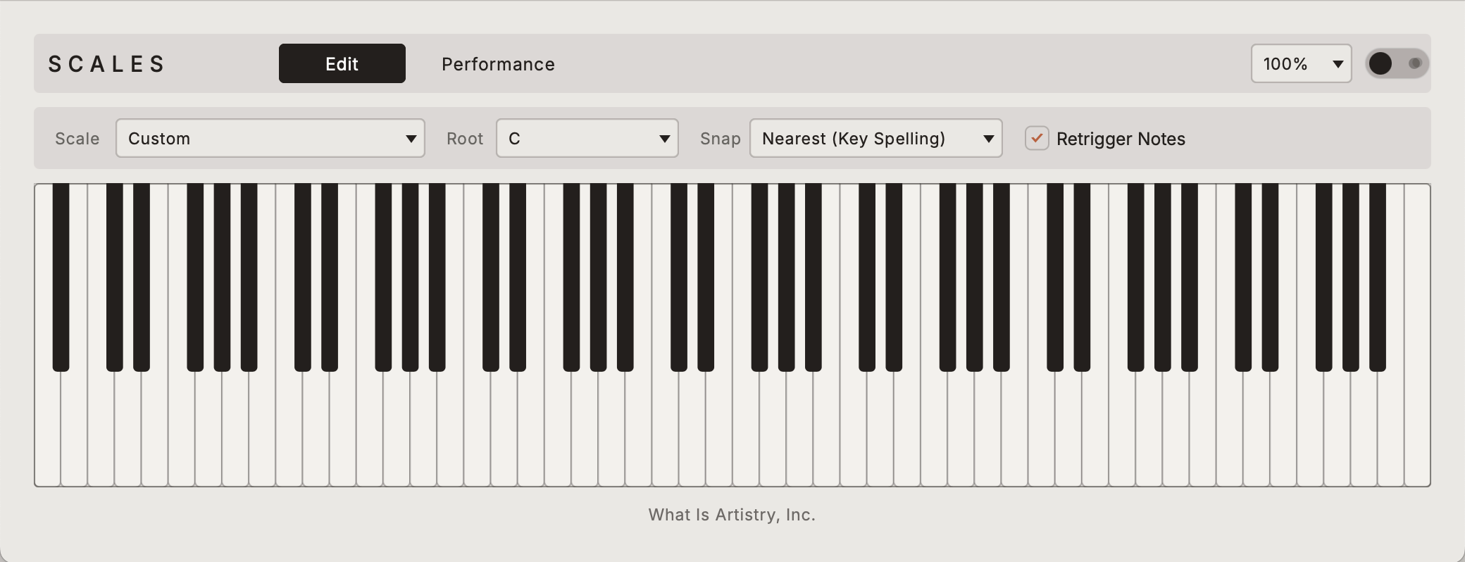 Scales interface
